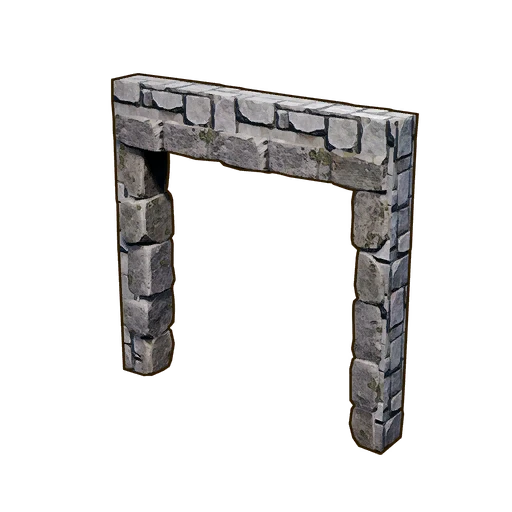 WALL WITH DOUBLE DOOR FRAME