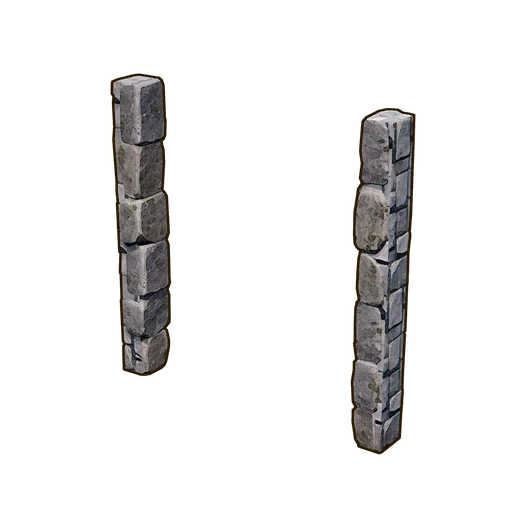 WALL WITH DOUBLE DOOR FRAME