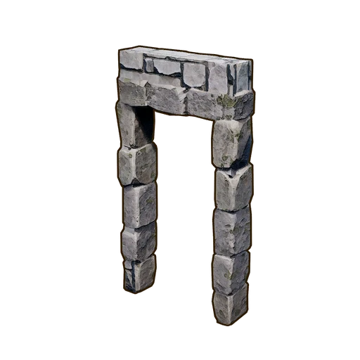 HALF WALL WITH DOOR FRAME