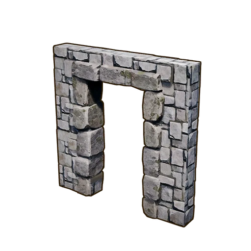 WALL WITH DOOR FRAME