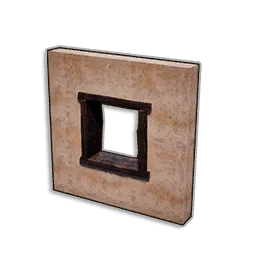WALL WITH WINDOW FRAME