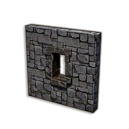 Stone Inset Window Wall