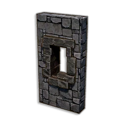 Narrow Stone Inset Window Wall