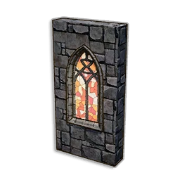 Narrow Stained Glass Window Wall
