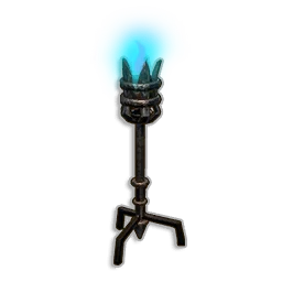 Blue Standing Torch