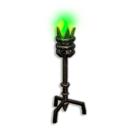 Green Standing Torch
