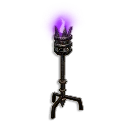 Purple Standing Torch