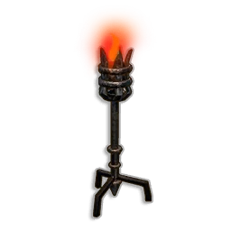 Red Standing Torch