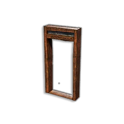 HALF WALL WITH DOOR FRAME