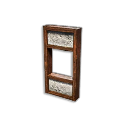HALF WALL WITH WINDOW FRAME