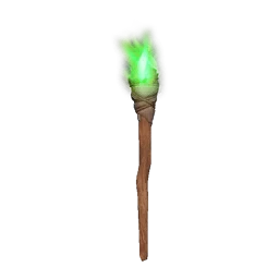Green Standing Torch