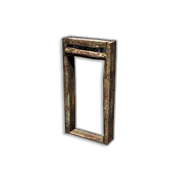 HALF WALL WITH DOOR FRAME