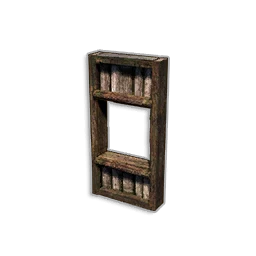 HALF WALL WITH WINDOW FRAME