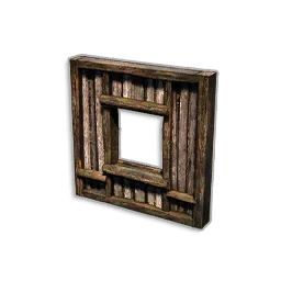 WALL WITH WINDOW FRAME