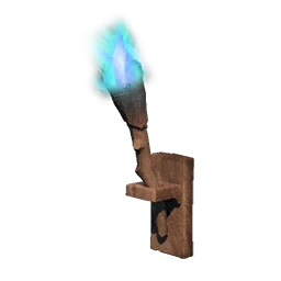 Blue Wall-mounted Torch