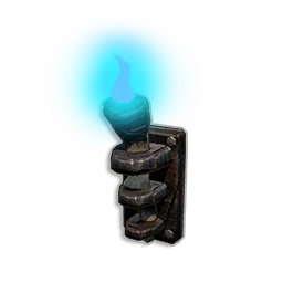 Blue Wall-mounted Torch