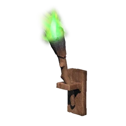 Green Wall-mounted Torch