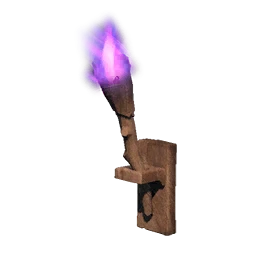 Purple Wall-mounted Torch