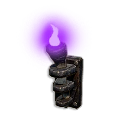 Purple Wall-mounted Torch