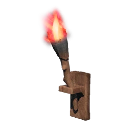 Red Wall-mounted Torch