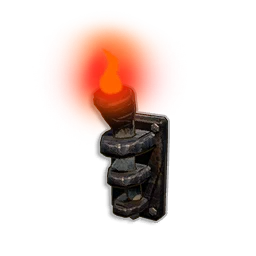 Red Wall-mounted Torch