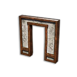 WALL WITH DOOR FRAME