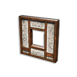 WALL WITH WINDOW FRAME