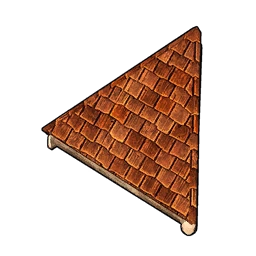Wooden Slanted Triangular Roof
